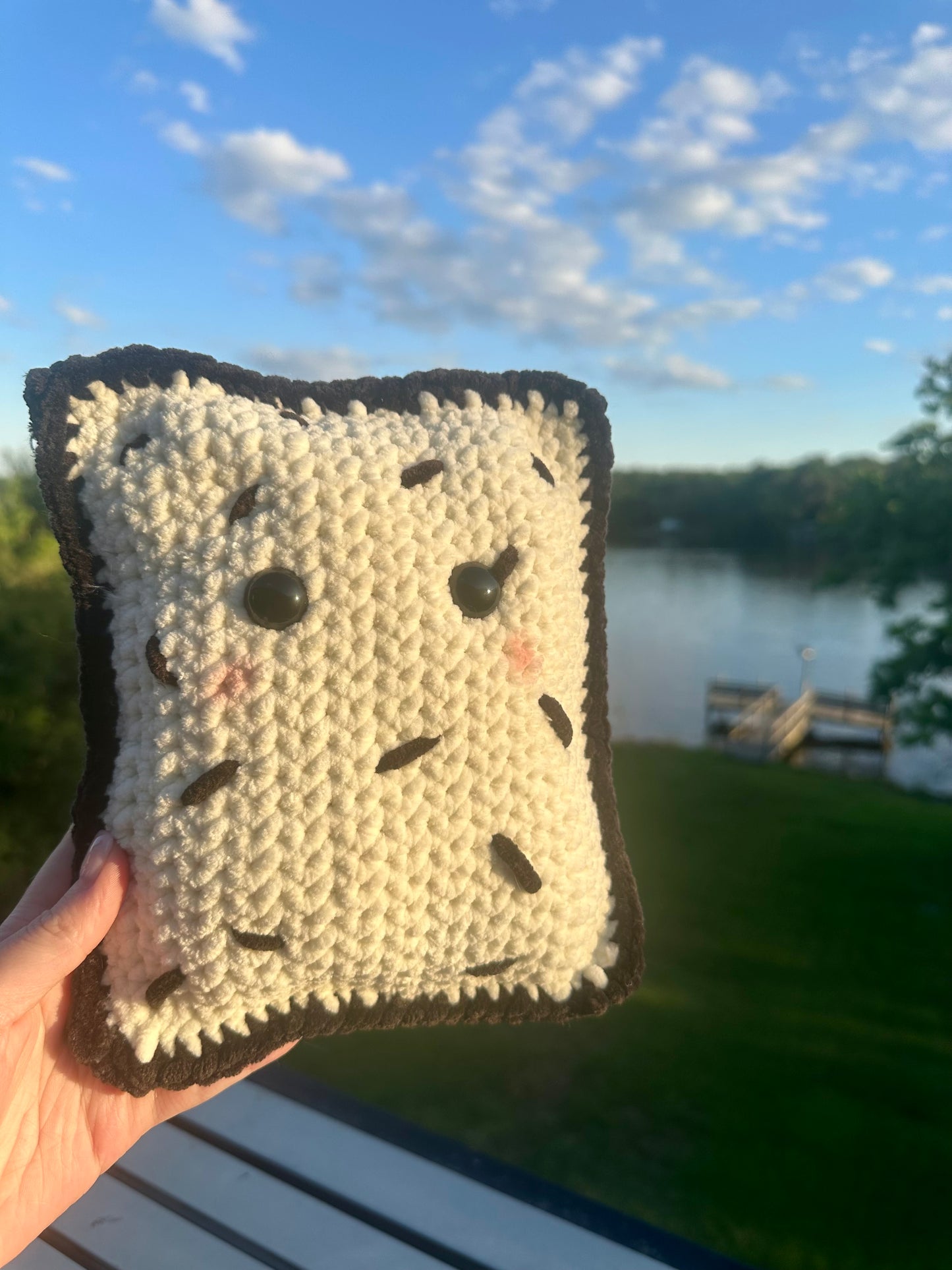 Crochet Oreo Pastry Plushie