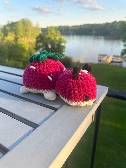 Strawberry Hamster Crochet Plushie