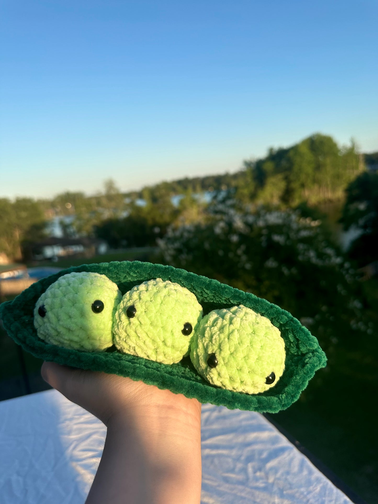 3 Peas in a Pod Crochet Plushie