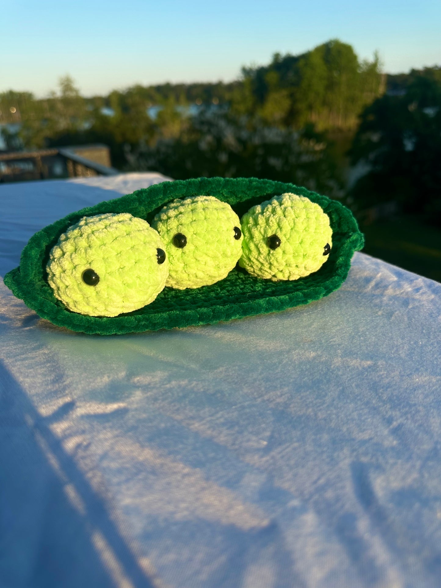 3 Peas in a Pod Crochet Plushie