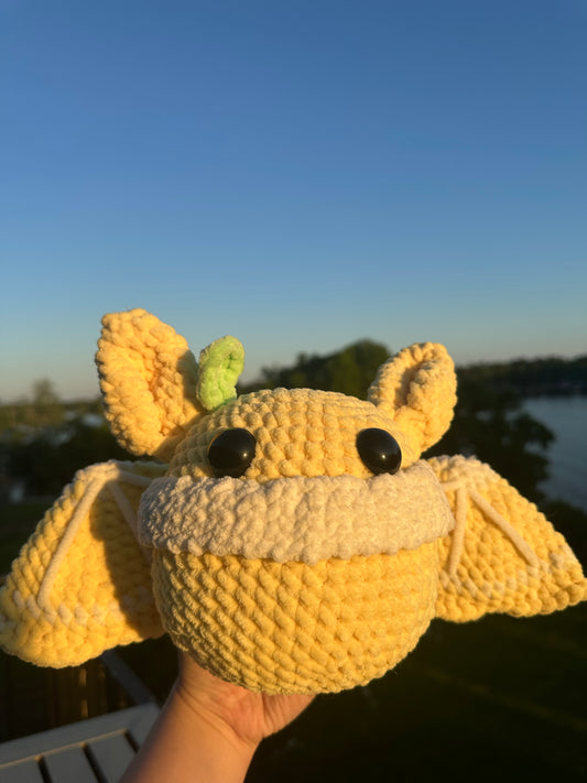Lemon Bat Crochet Plushie